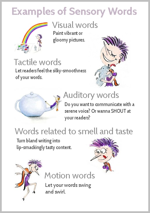 Examples of sensory power words