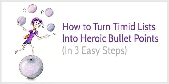How to Write Heroic Bullet Points That Sell