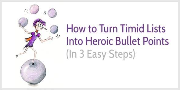 How to Write Heroic Bullet Points That Sell