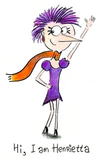 Henrietta my cartoon character